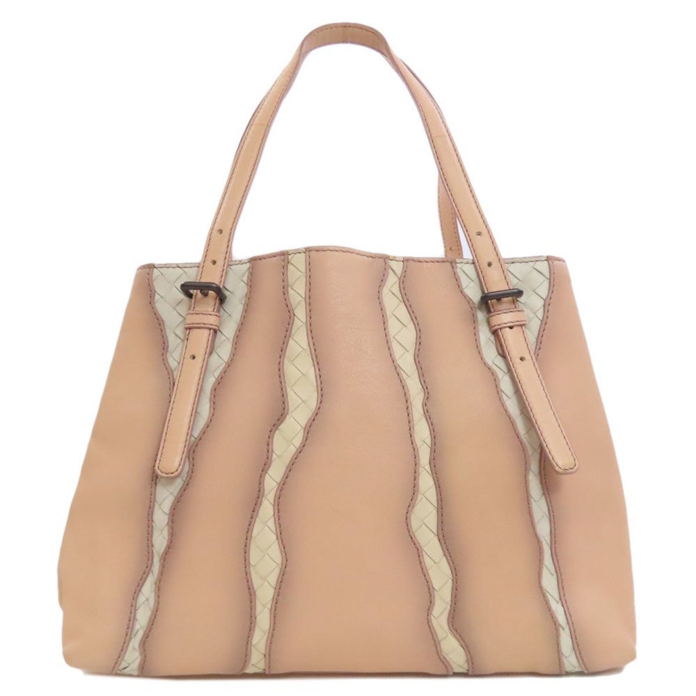 Authentic Bottega Veneta Monalisa Woven Leather Glimmer Tote Bag